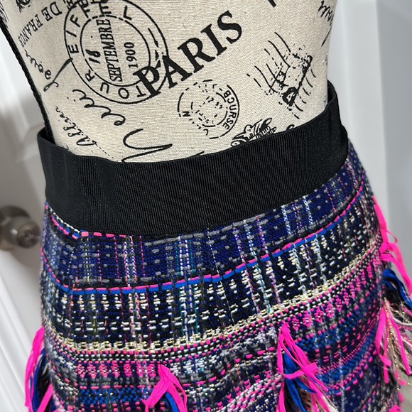 Milly Couture Tweed Pencil Midi Skirt Multicolor - Picture 5 of 11